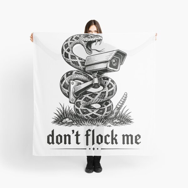 Item preview, Dont Flock Me Black Vintage Anti Surveillance Camera Snake Privacy Satire designed and sold by PhocoNibict.