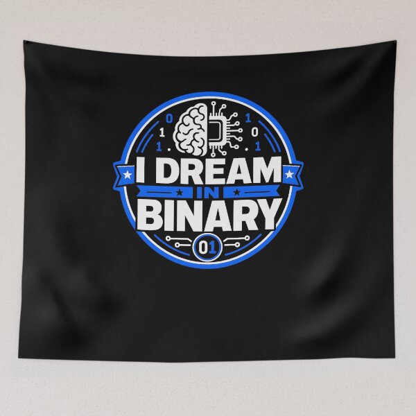 Item preview, I dream in binary designed and sold by FreshPixelArt.