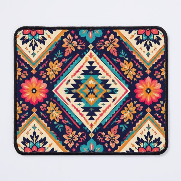 Item preview, Boho Folk Art Floral Pattern | Colourful Geometric Seamless Design designed and sold by My Gluten Free Life UK.