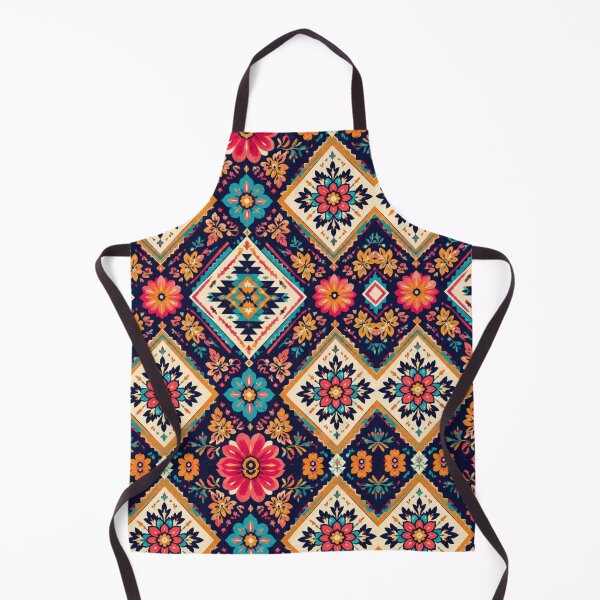 Item preview, Boho Folk Art Floral Pattern | Colourful Geometric Seamless Design designed and sold by My Gluten Free Life UK.