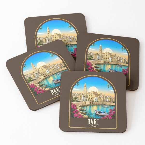 Item preview, Bari Vintage Travel Illustration designed and sold by HomeLivingCo.