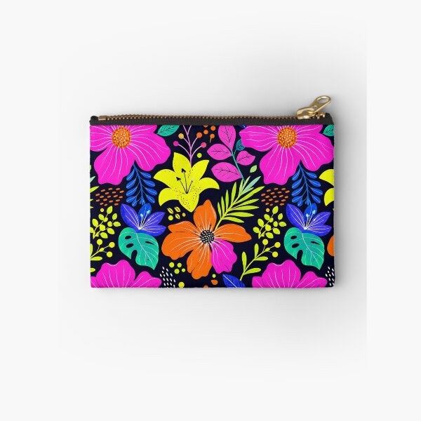 Item preview, Neon Retro Floral Pop Art Pattern designed and sold by Thai Vibe Studio.