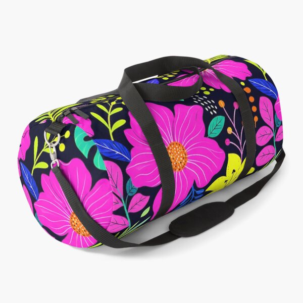 Item preview, Neon Retro Floral Pop Art Pattern designed and sold by Thai Vibe Studio.