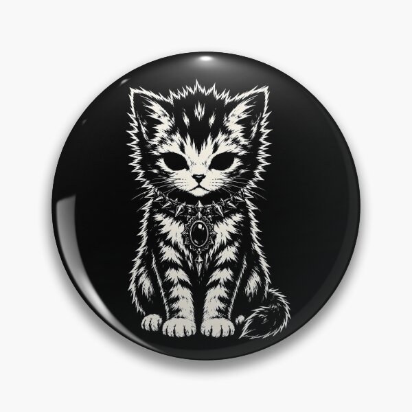 Item preview, Spooky Cat with Spiked Collar Design Halloween designed and sold by rafaeltto.