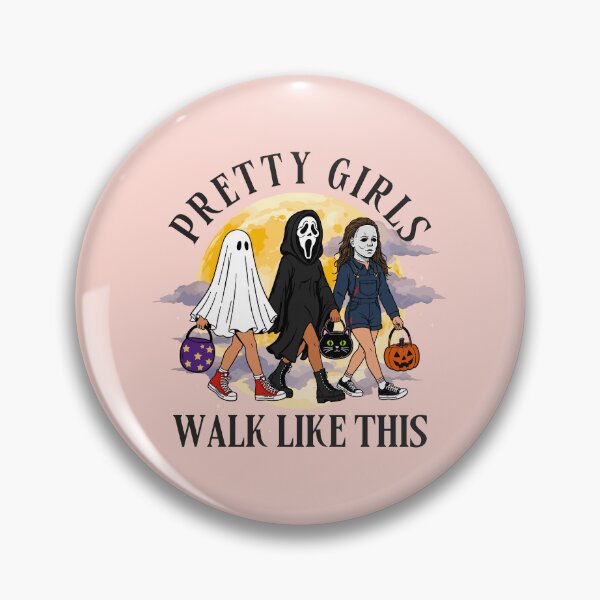 Item preview, Pretty Girls Walk Like This Halloween Horror Characters designed and sold by LunarDesignzz.
