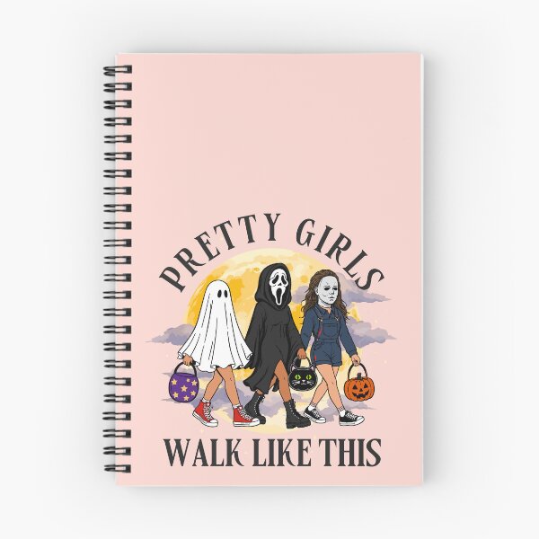 Aperçu de l'œuvre Les jolies filles marchent comme ça, personnages d'horreur d'Halloween créée et vendue par LunarDesignzz.