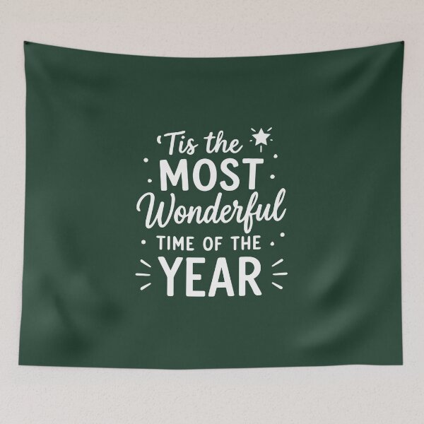 Item preview, 'Tis the Most Wonderful Time of the Year – Festive Holiday Art designed and sold by Tklezardesigns.