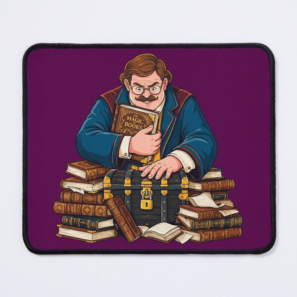 Item preview, Librarian protecting books like treasure designed and sold by DVerse Studio.
