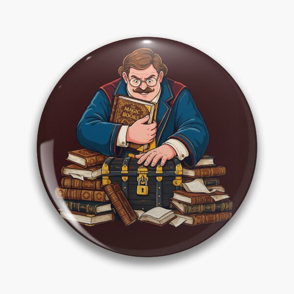 Item preview, Librarian protecting books like treasure designed and sold by DVerse Studio.