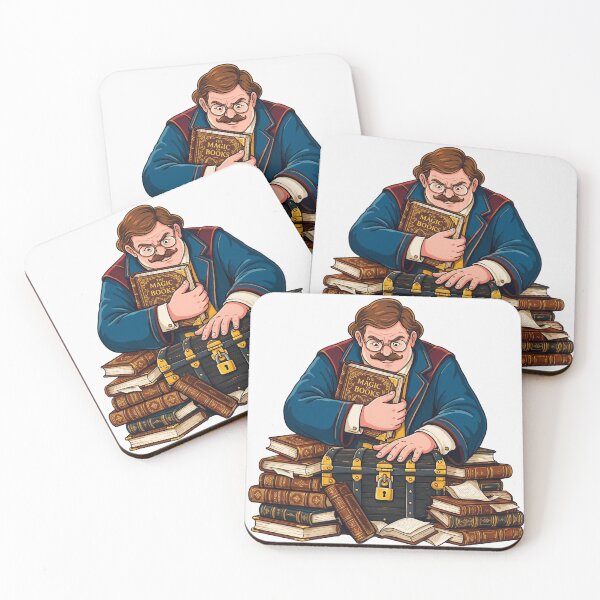 Item preview, Librarian protecting books like treasure designed and sold by DVerse Studio.