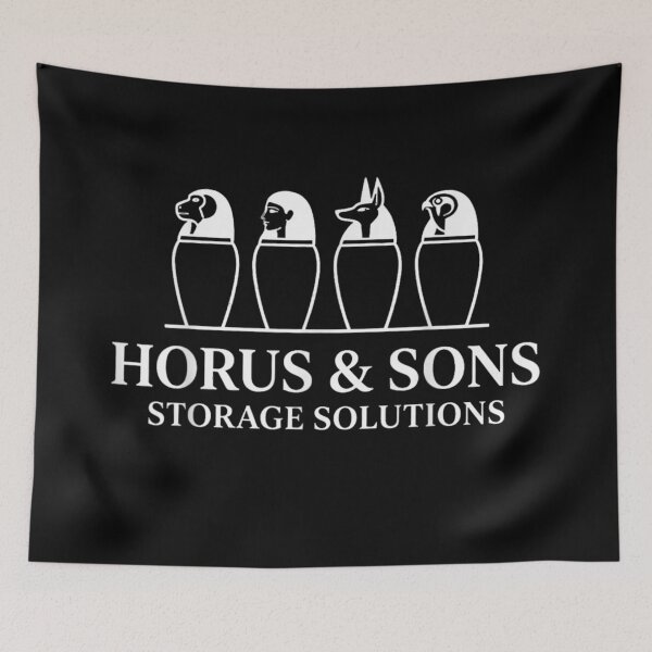 Item preview, Horus And Sons Storage Solutions Ancient Egypt Canopic Jars Mythology Humor designed and sold by PhocoNibict.