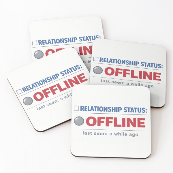 Item preview, Relationship Status: Offline – Retro Internet Humor designed and sold by Mad Factory Designs.