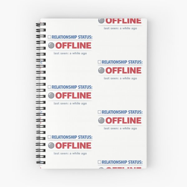 Item preview, Relationship Status: Offline – Retro Internet Humor designed and sold by Mad Factory Designs.