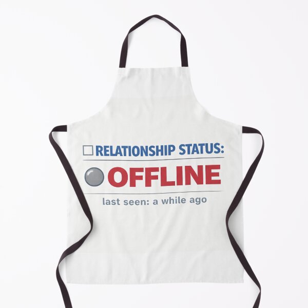 Item preview, Relationship Status: Offline – Retro Internet Humor designed and sold by Mad Factory Designs.