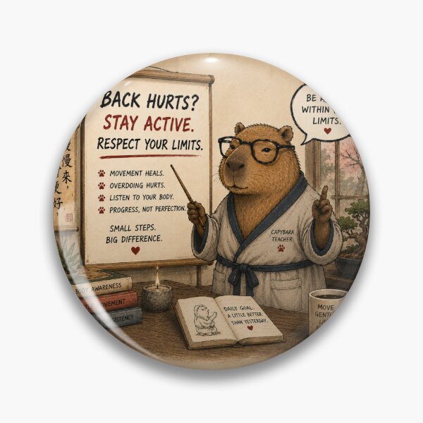 Item preview, Capybara Teacher: back episode  designed and sold by Anihh @trauma_art.