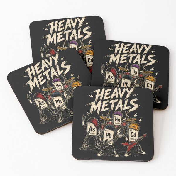 Item preview, Heavy Metals Chemistry Science Periodic Table Elements Rock Band Music Funny designed and sold by PhocoNibict.