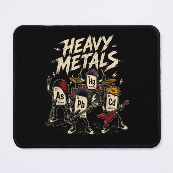 Item preview, Heavy Metals Chemistry Science Periodic Table Elements Rock Band Music Funny designed and sold by PhocoNibict.