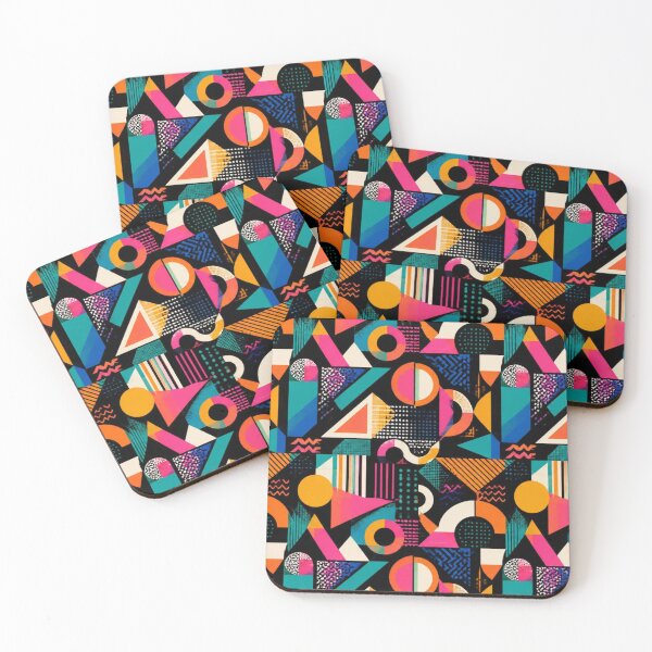 Item preview, Retro Memphis Geometric Pattern | Bold 80s Abstract Seamless Design designed and sold by My Gluten Free Life UK.