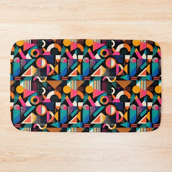 Item preview, Retro Memphis Geometric Pattern | Bold 80s Abstract Seamless Design designed and sold by My Gluten Free Life UK.