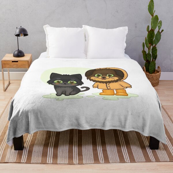Item preview, Cat and Dog Sweet Dreams Cute Animal Friends designed and sold by Charonde.