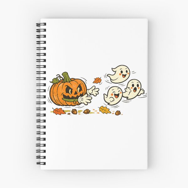 Item preview, Pumpkin Chasing Ghosts Vintage Halloween designed and sold by SOUFIANE1991.