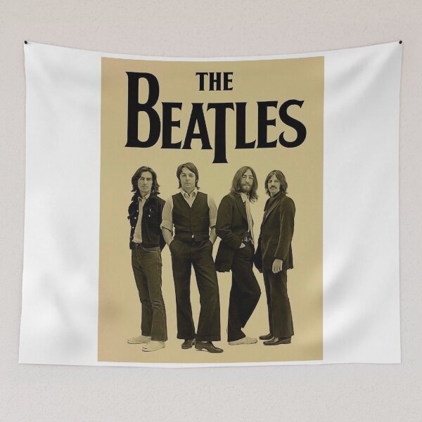 Item preview, The Beatles Vintage Sepia Portrait Poster designed and sold by giantbowsy.