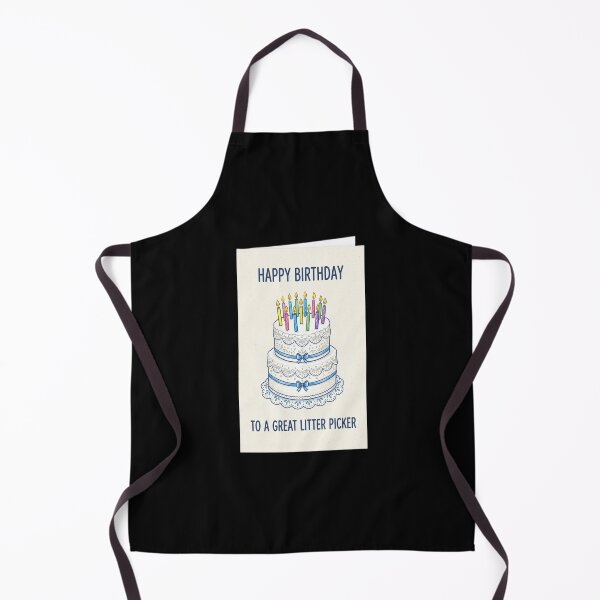 Item preview, Happy Birthday to Litter Picker Cake and Candles designed and sold by Anny-w-1.