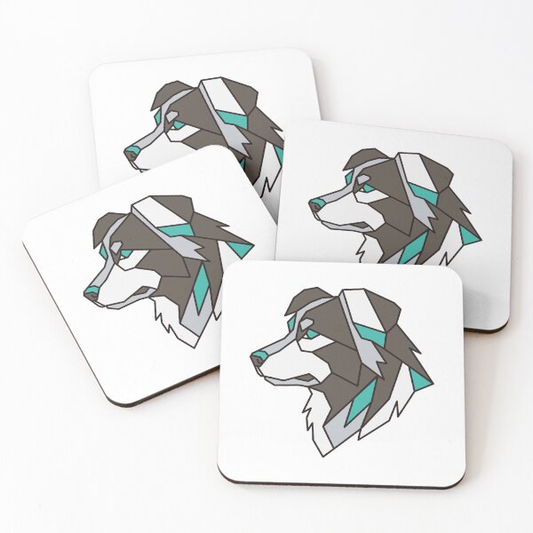 Item preview, Geometric Australian Shepherd Dog designed and sold by AnimalsKnowAll.