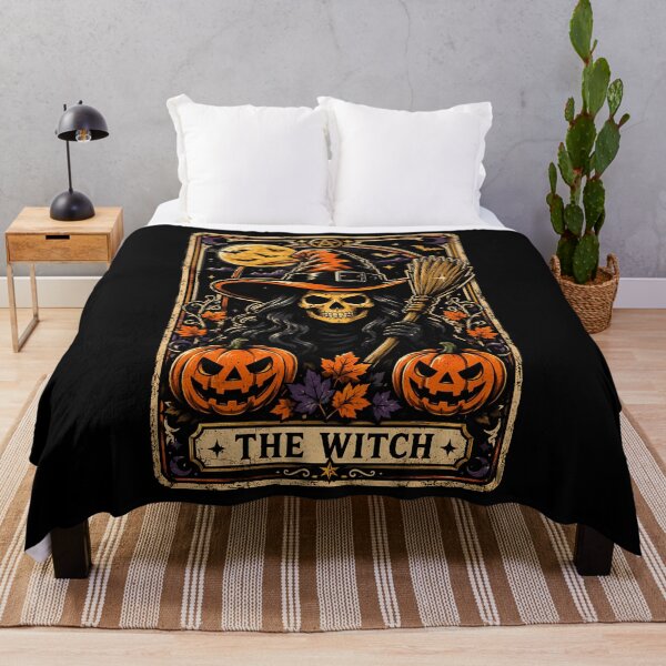 Item preview, Spooky Witch with Pumpkins and Full Moon Halloween designed and sold by rafaeltto.