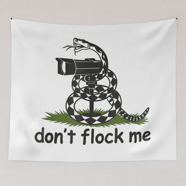 Item preview, Dont Flock Me Snake Anti Surveillance Camera Privacy Rights Patriotic Parody designed and sold by NgumohaLanke.