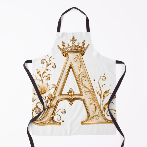 Item preview, Luxury Gold Letter A Monogram with Crown & Lily Flower – Elegant Floral Alphabet Clipart designed and sold by MoodLay.