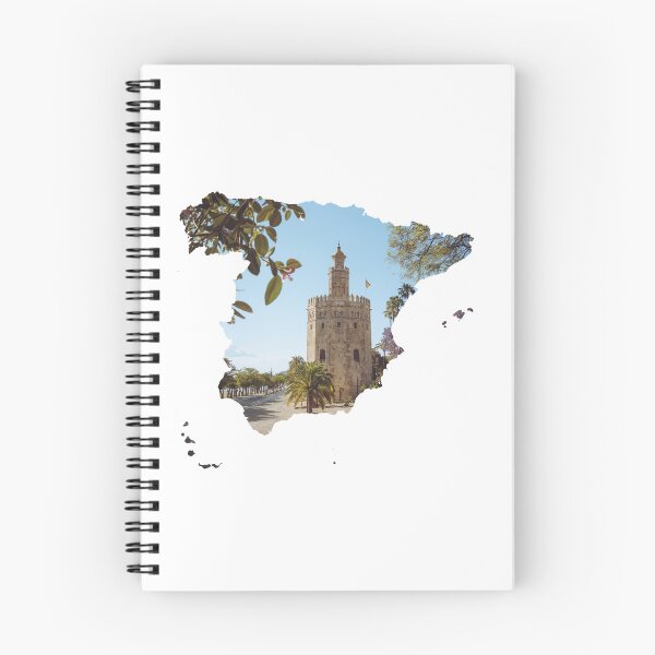 Item preview, Spain Map Torre del Oro Seville Landmark Silhouette designed and sold by Maroan93.
