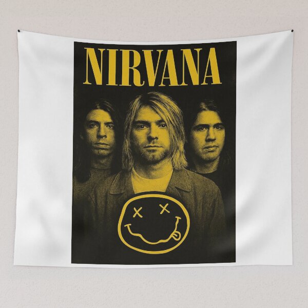Item preview, Nirvana Vintage Yellow Portrait Poster designed and sold by giantbowsy.