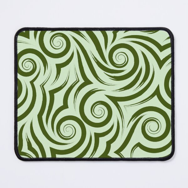 Item preview, Olive Green Tribal Swirl Seamless Pattern designed and sold by Jyoti Digital Artist.