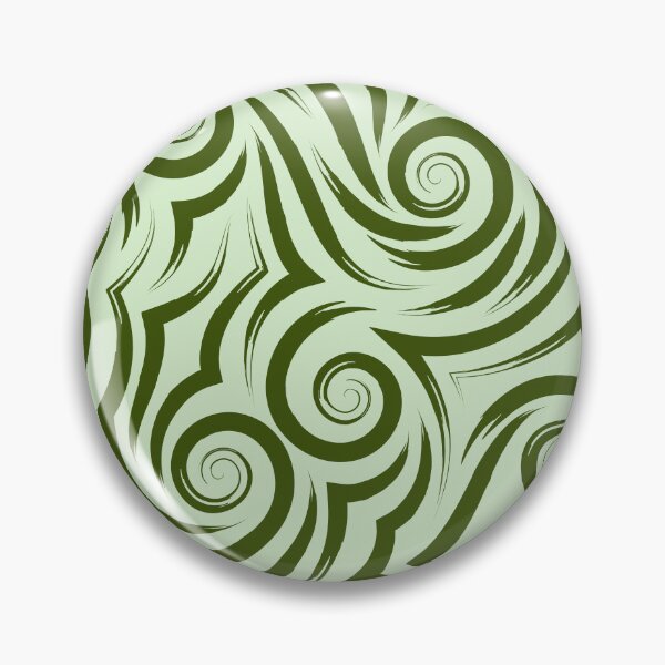 Item preview, ​Olive Green Tribal Swirl Seamless Pattern designed and sold by ​Jyoti Digital Artist.