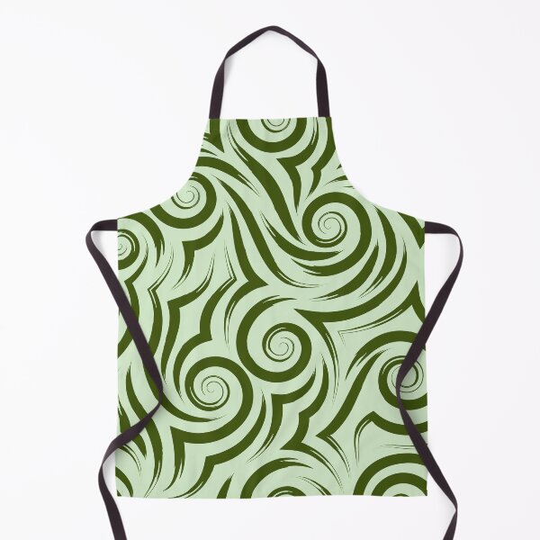 Item preview, Olive Green Tribal Swirl Seamless Pattern designed and sold by Jyoti Digital Artist.