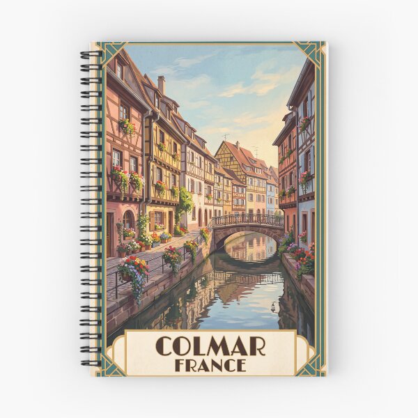 Item preview, Colmar France Vintage Travel Poster – Little Venice Canal & Alsace Village Art designed and sold by Bomax121.