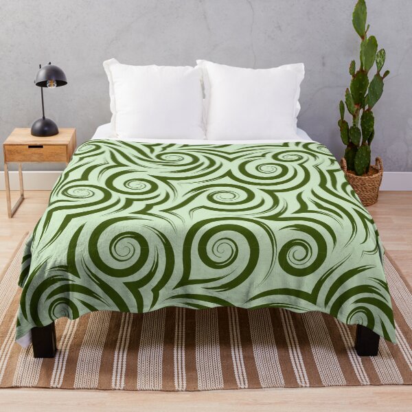 Item preview, Olive Green Tribal Swirl Seamless Pattern designed and sold by Jyoti Digital Artist.