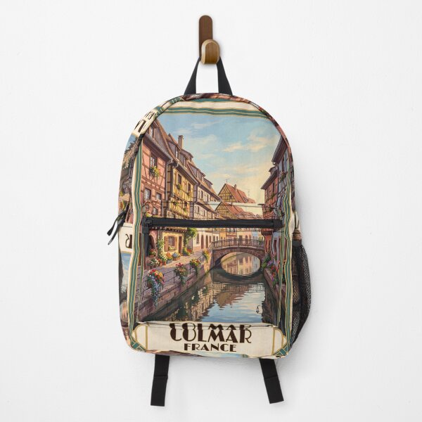 Item preview, Colmar France Vintage Travel Poster – Little Venice Canal & Alsace Village Art designed and sold by Bomax121.