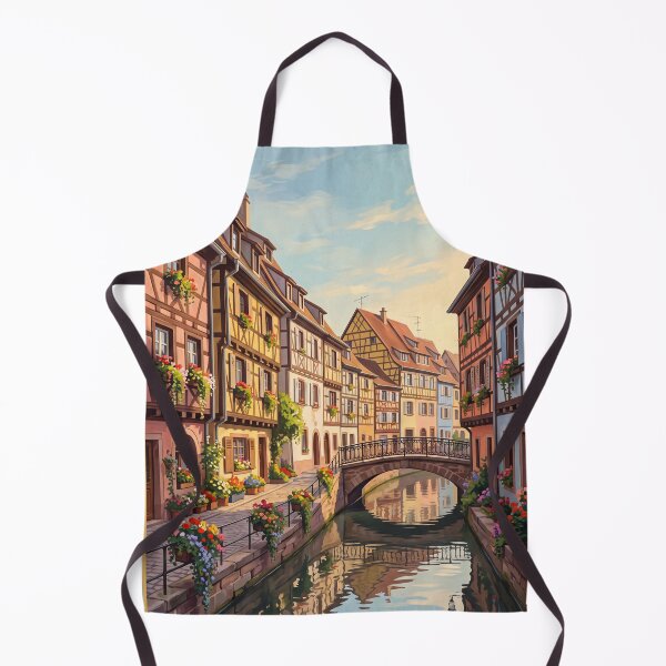 Item preview, Colmar France Vintage Travel Poster – Little Venice Canal & Alsace Village Art designed and sold by Bomax121.