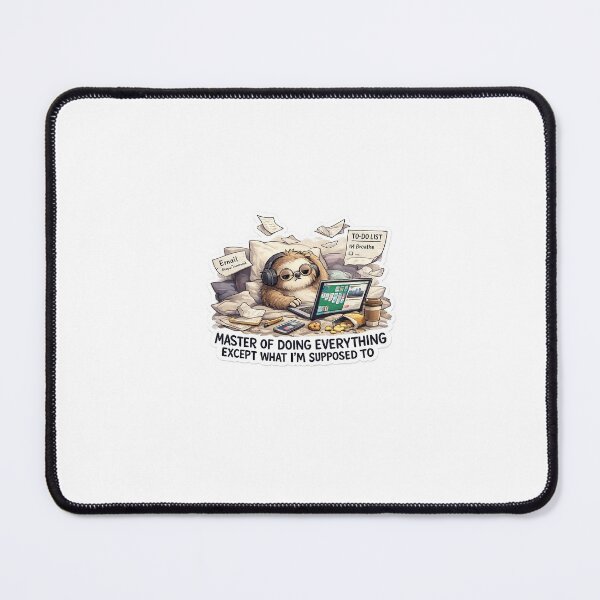 Item preview, Productive Procrastinator Sloth - Funny Relatable Work From Home Sticker designed and sold by Saniyamirza07.