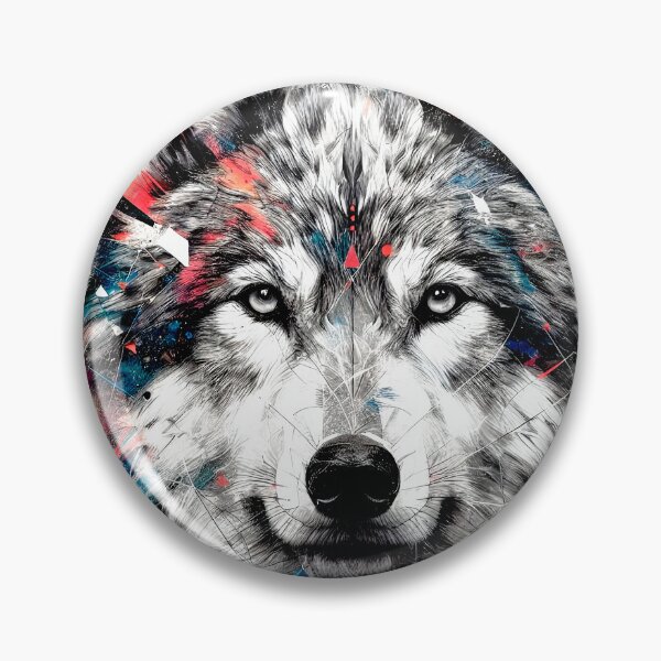Item preview, Wildlife Wolf Face Stylized Majestic Ornate Aesthetic Art  designed and sold by DEC02.