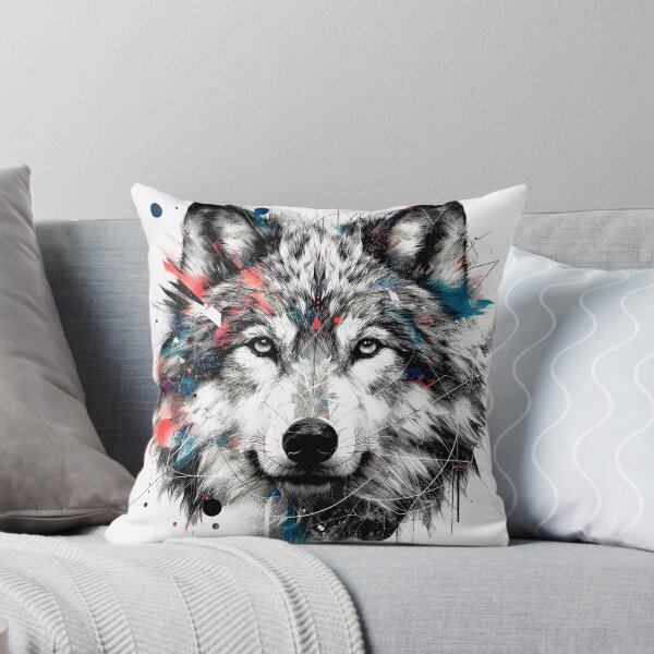 Item preview, Wildlife Wolf Face Stylized Majestic Ornate Aesthetic Art  designed and sold by DEC02.