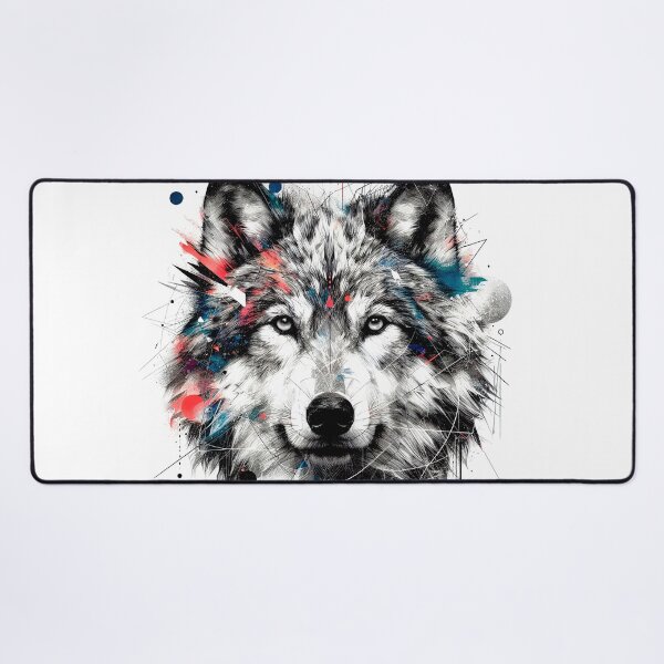 Item preview, Wildlife Wolf Face Stylized Majestic Ornate Aesthetic Art designed and sold by DEC02.
