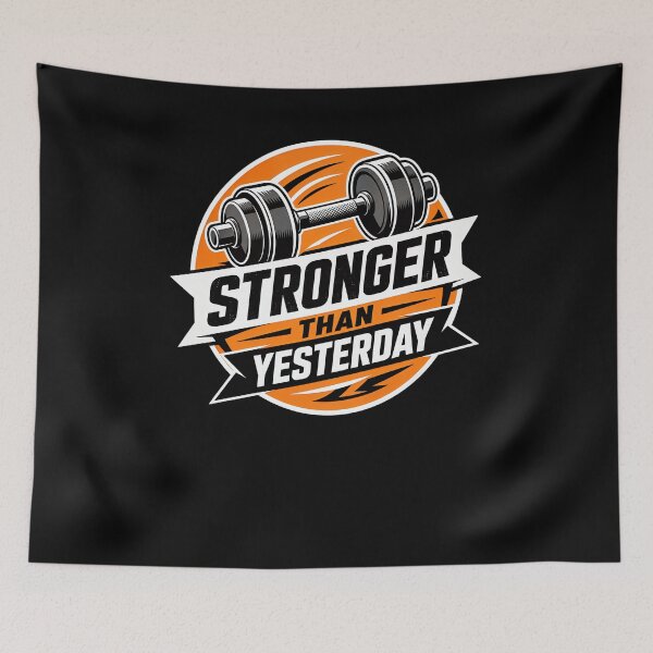 Item preview, Stronger than yesterday Design designed and sold by FreshPixelArt.
