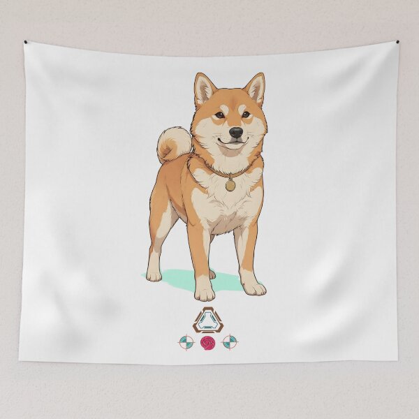 Item preview, Noble Shiba Inu Dog Illustration designed and sold by Whimsy Trail Co.