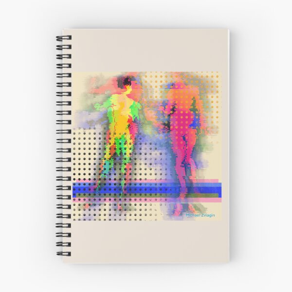 Item preview, Neon Glitch Abstract Human Figures #2 designed and sold by MikZviagin.