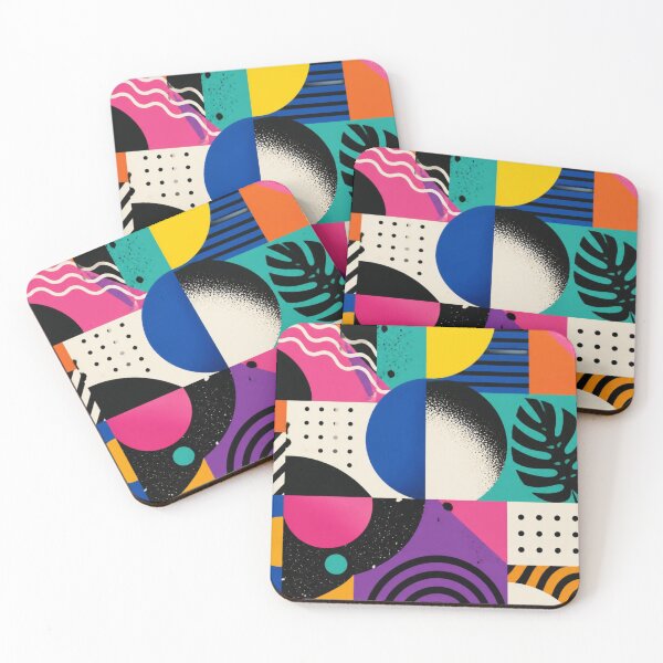 Item preview, Modern Abstract Geometric Pattern | Bold Colour Block Seamless Design designed and sold by My Gluten Free Life UK.