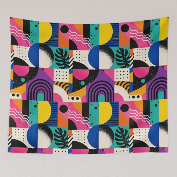 Item preview, Modern Abstract Geometric Pattern | Bold Colour Block Seamless Design designed and sold by My Gluten Free Life UK.