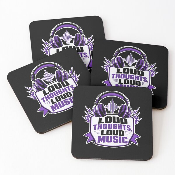 Item preview, Loud thoughts, loud music Design designed and sold by FreshPixelArt.